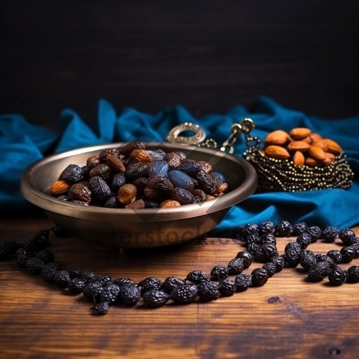 Picture of Fresh Berry Bowl with Black Beans and Coffee