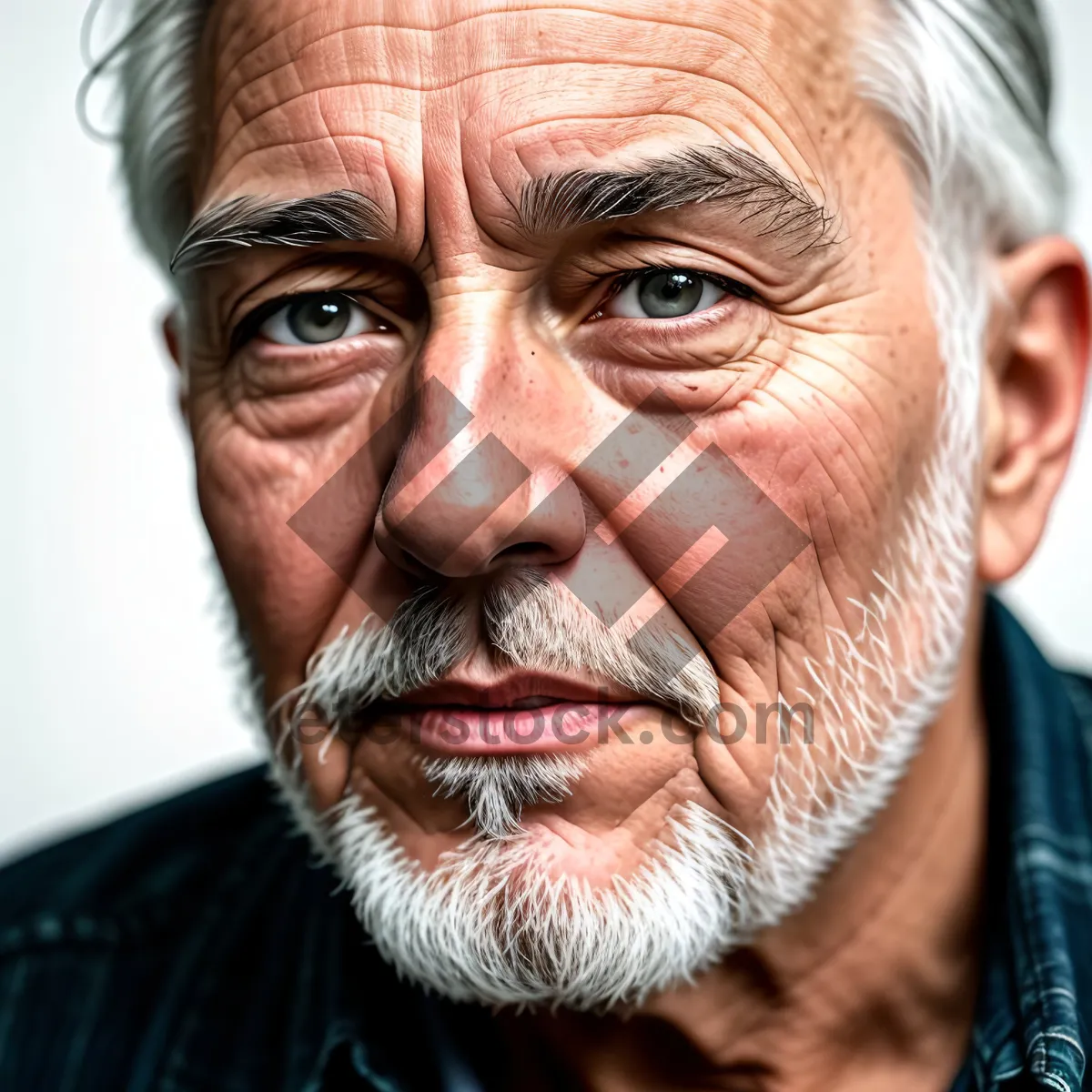 Picture of Smiling Senior Man - Happy Grandfather Portrait