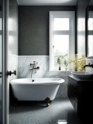 Elegant Modern Bathroom with Luxury Fixtures