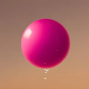 Joyful Celebration: Colorful Birthday Balloon Floats in Air