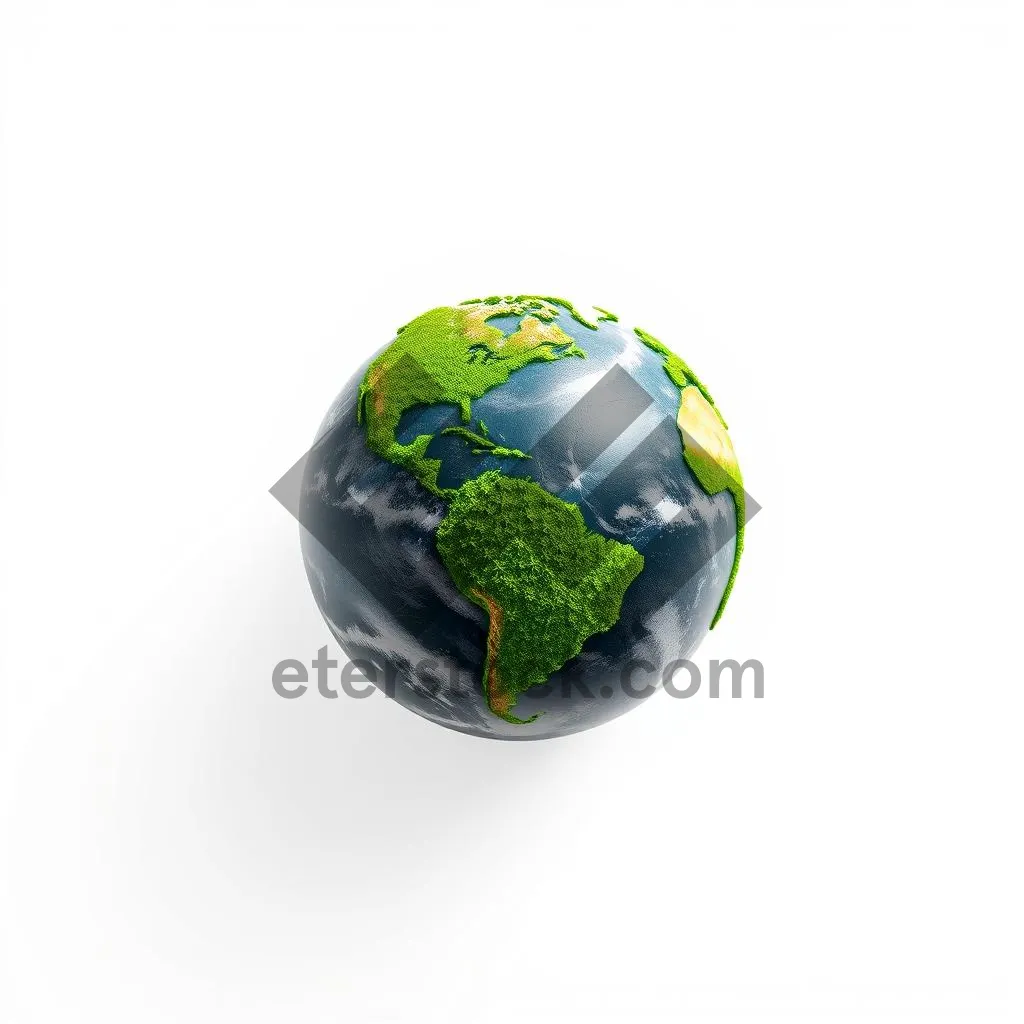 Picture of Space Globe Map 3D Earth World Ball