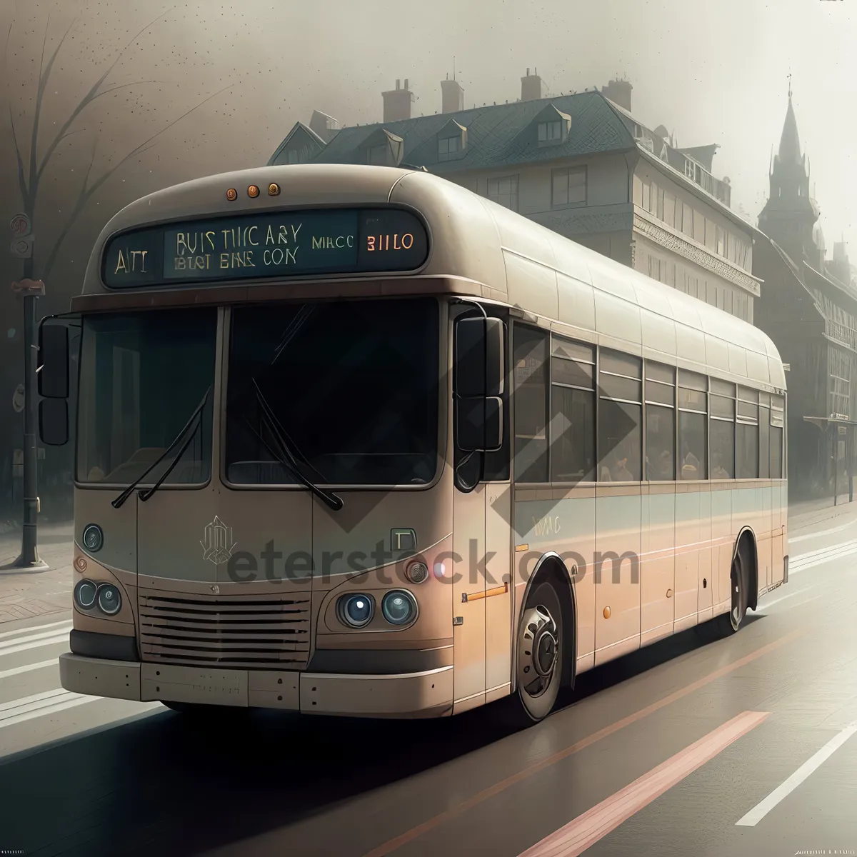Picture of Public Transport Trolleybus on City Street