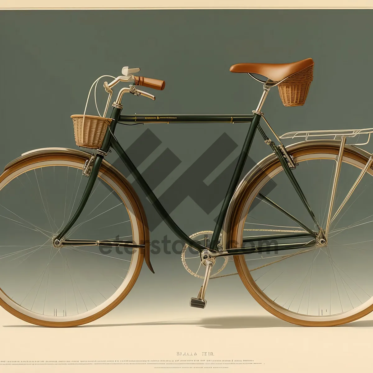 Picture of Vintage Bicycle Seat: Classic Cycling Support Device for Old Wheelers.