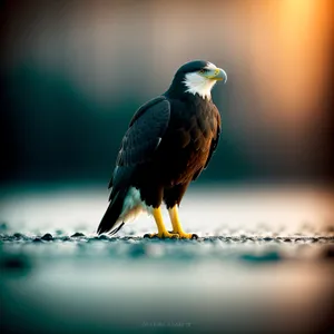 Bald Eagle's Intense Gaze