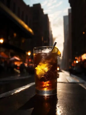 Golden Refreshment in a Cold Beer Glass