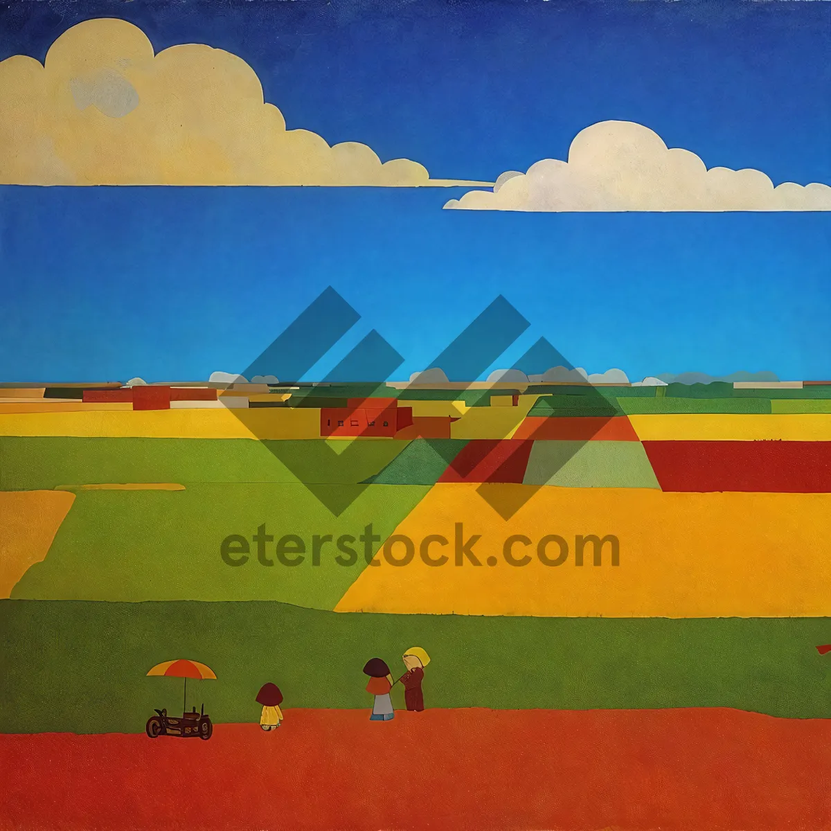 Picture of Summer Sky Over Rural Landscape