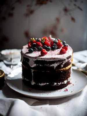 Delicious Berry Trifle with Chocolate and Mint