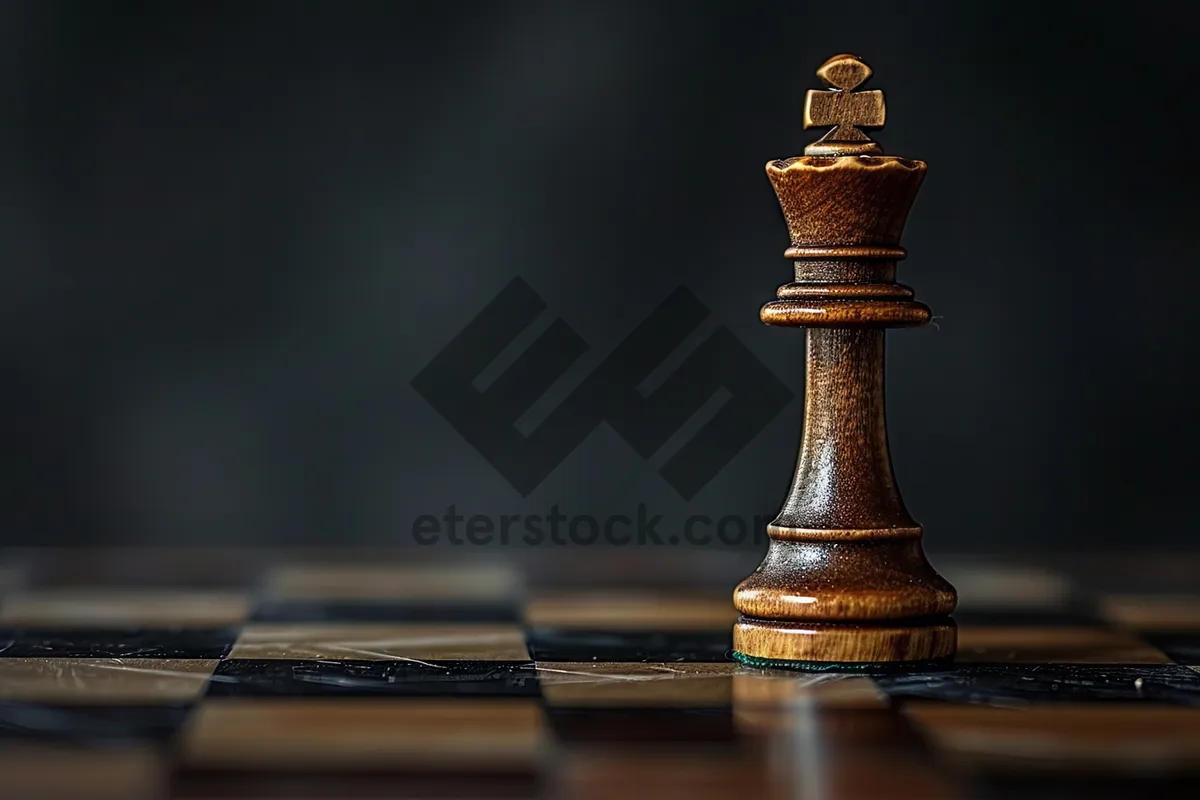 Picture of Black Chess King Power Strategy Game Victory