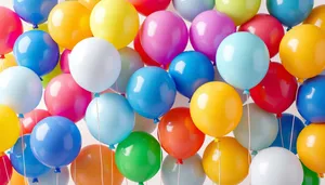 Colorful Balloon Party Decoration for Birthday Celebration