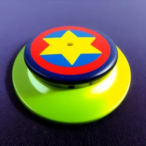 Solid Glass Button Icon Sign