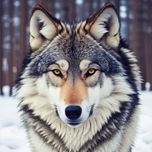 Majestic Timber Wolf, A Glance of Graceful Wilderness