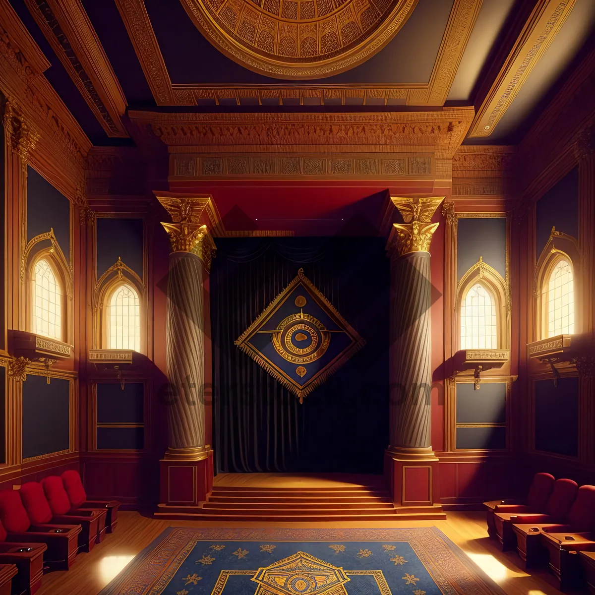 Picture of Throne of Faith: Historic Cathedral's Majestic Seat