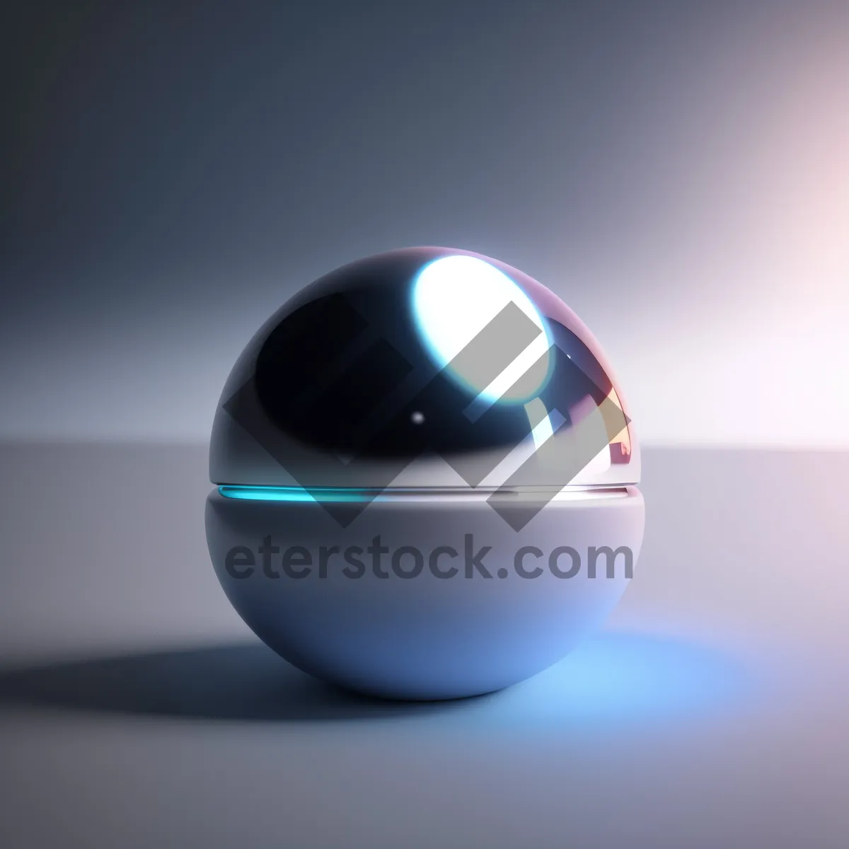 Picture of Shiny Glass Sphere Icon - 3D Button Symbol