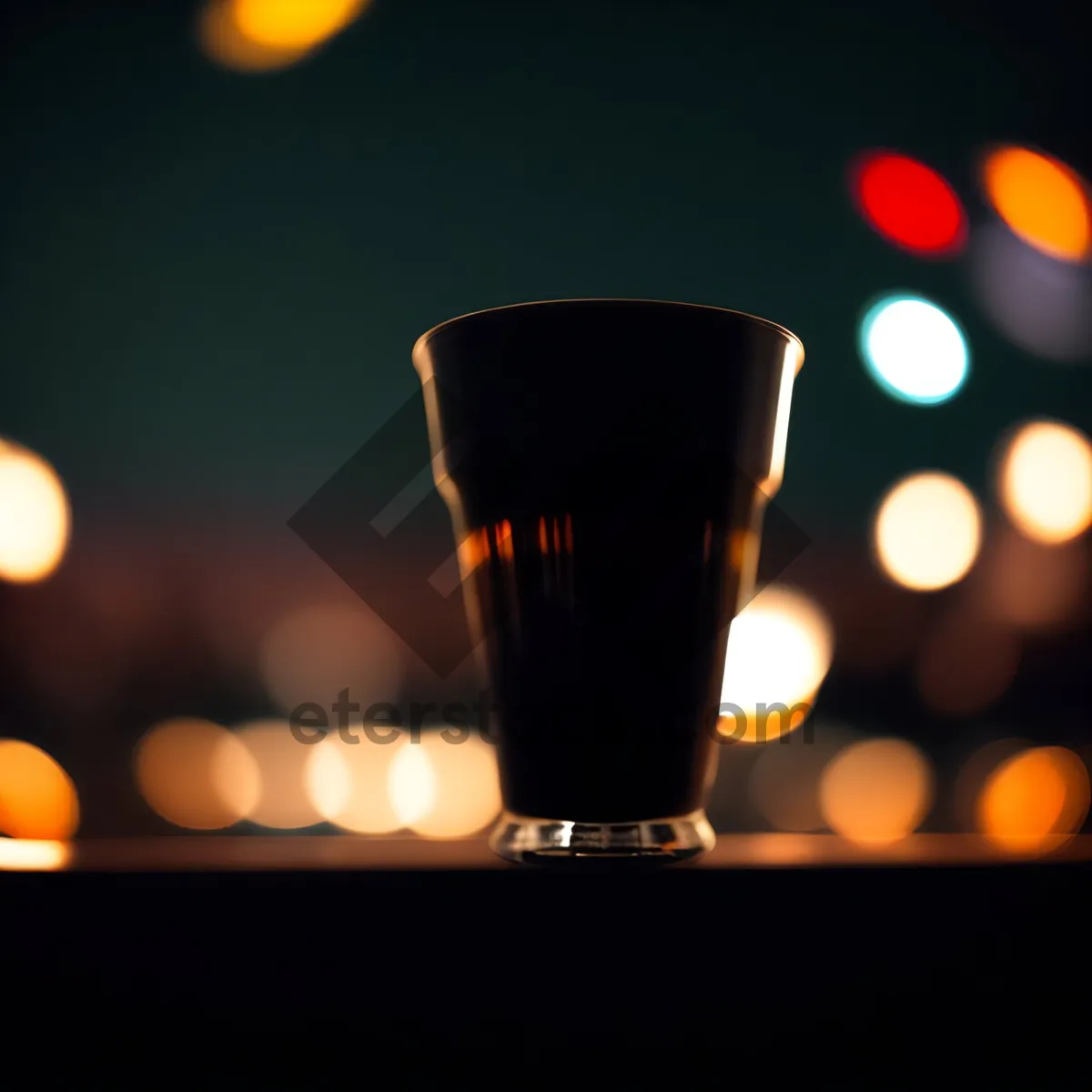 Picture of Sparkling Wine Glass on Party Table