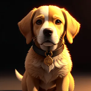 Adorable Brown Purebred Canine Friend - Studio Portrait