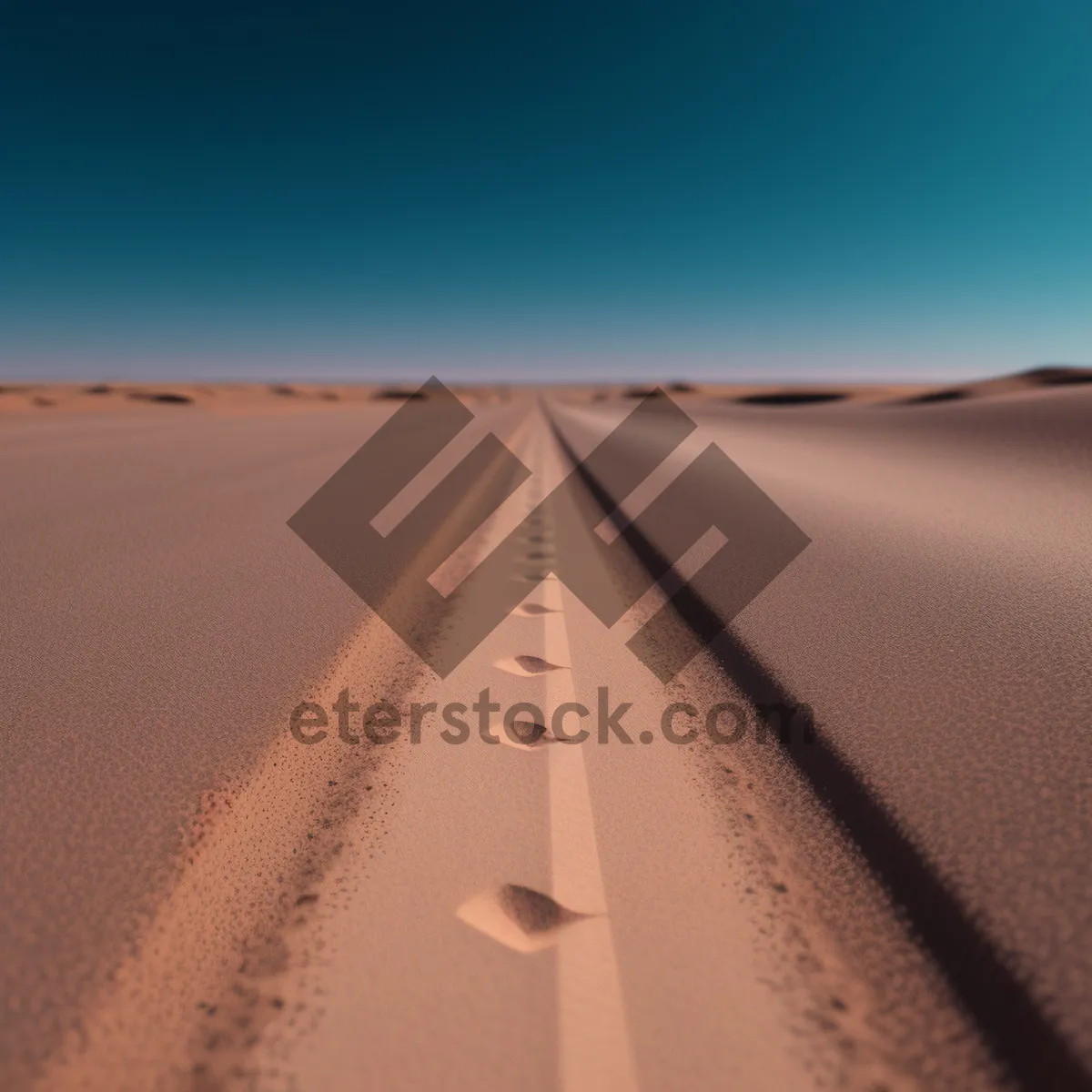 Picture of Endless Desert Dunes beneath the Sun