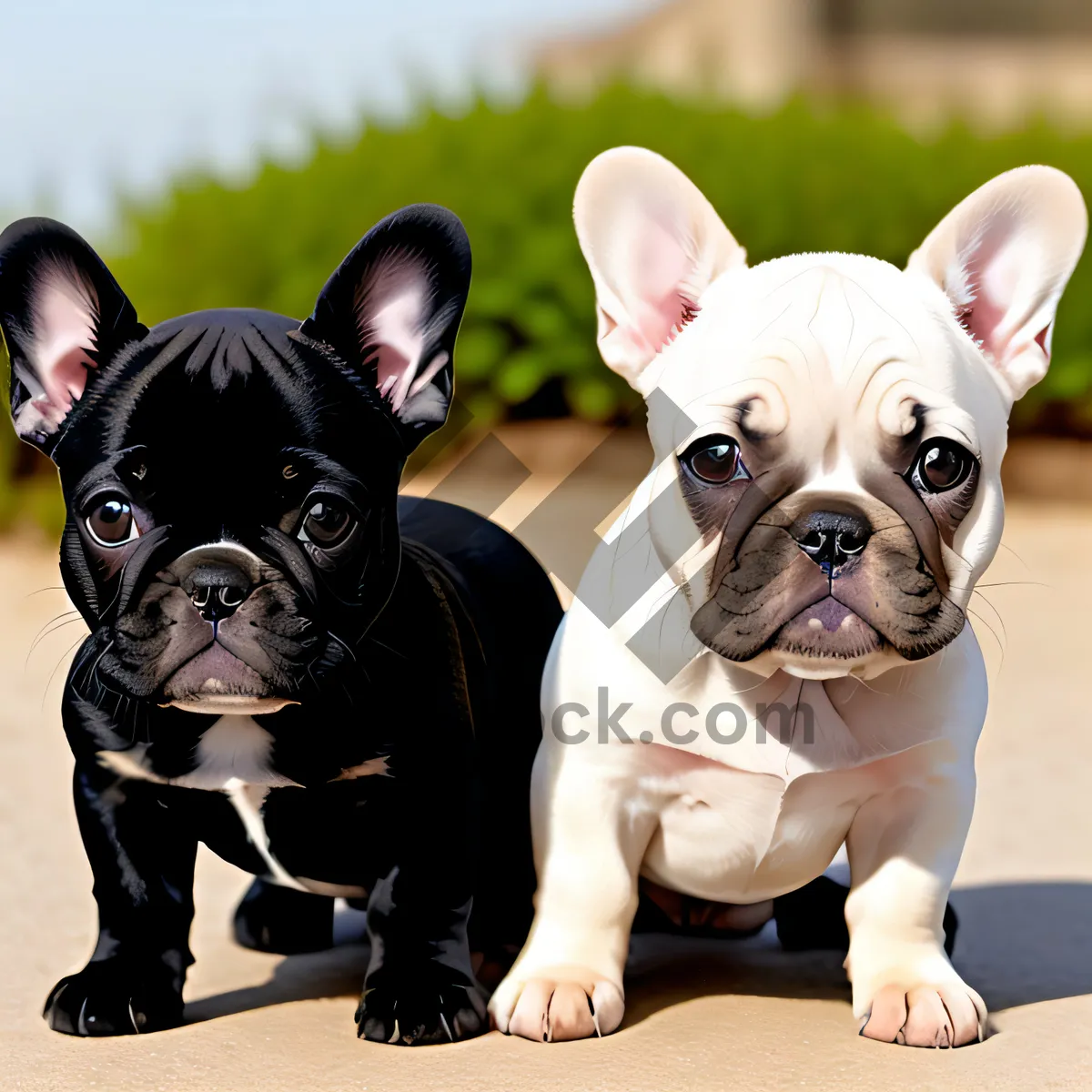 Picture of Absolutely lovable Bulldog puppy, adorned with charming wrinkles