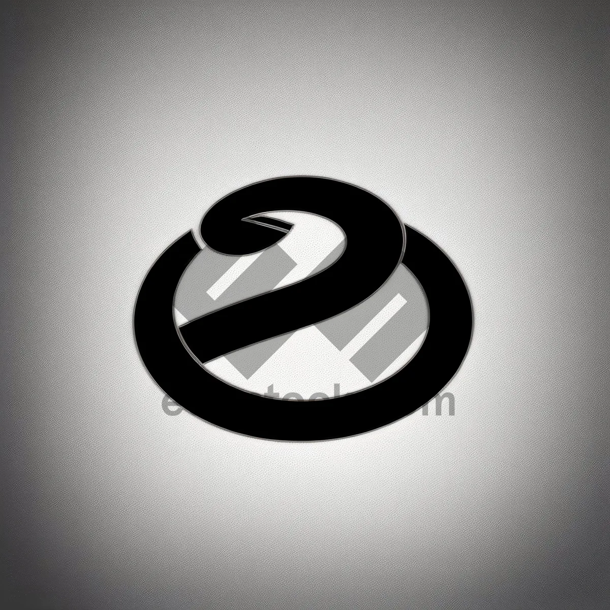 Picture of Shiny Orange Swirl 3D Graphic Logo