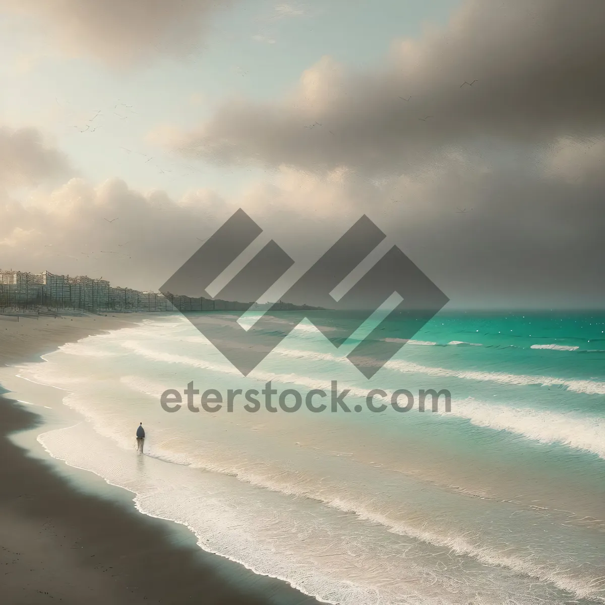 Picture of Serene Coastal Retreat: Turquoise Waters and Sandy Shoreline