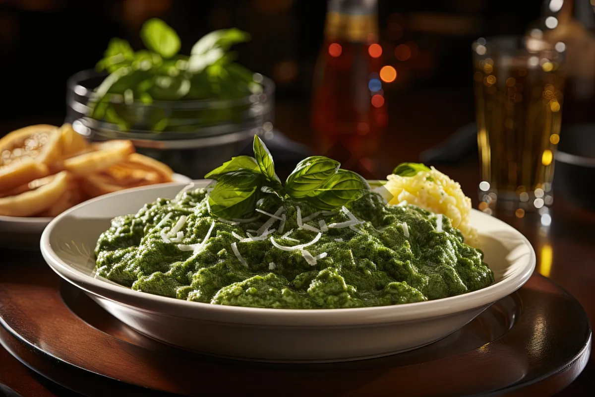 Picture of Fresh Vegetable Salad with Basil and Spinach