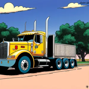 Trailer Truck on Highway: Efficient Transportation for Cargo