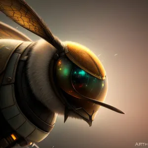 Aviator Headlight: Futuristic 3D Digital Render Design