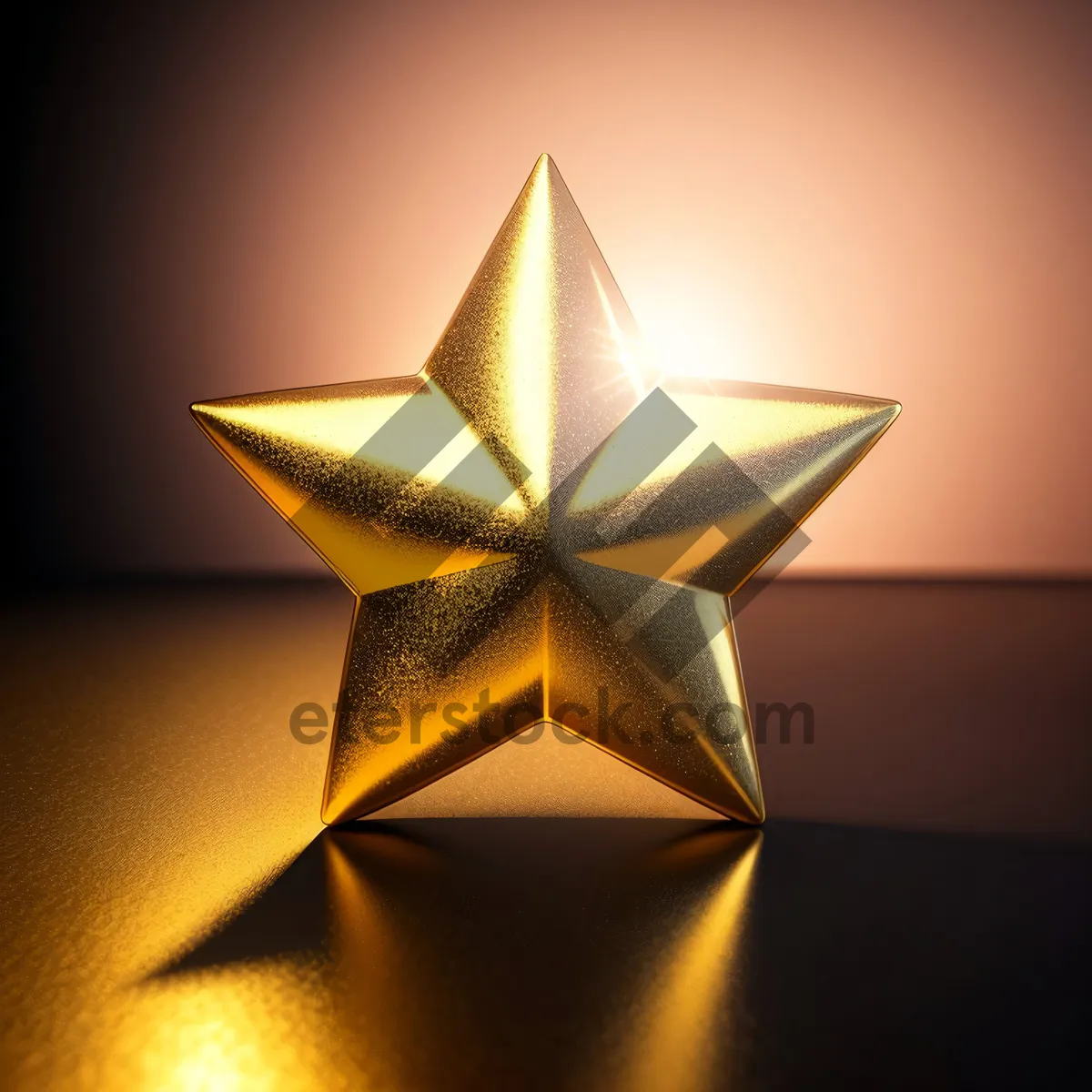 Picture of Shining Star Icon Design with Pyramid Shape