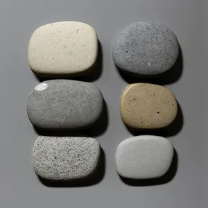 Harmonious Stone Stack: Rubbery Spa Pebble for Relaxation