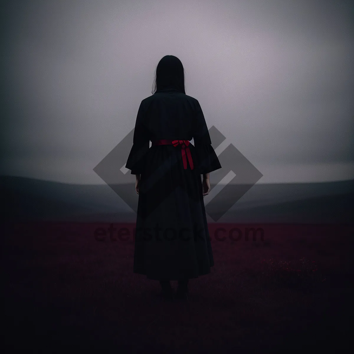 Picture of Sundown Silhouette: Robe - Garment - Covering - Clothing - Cloak