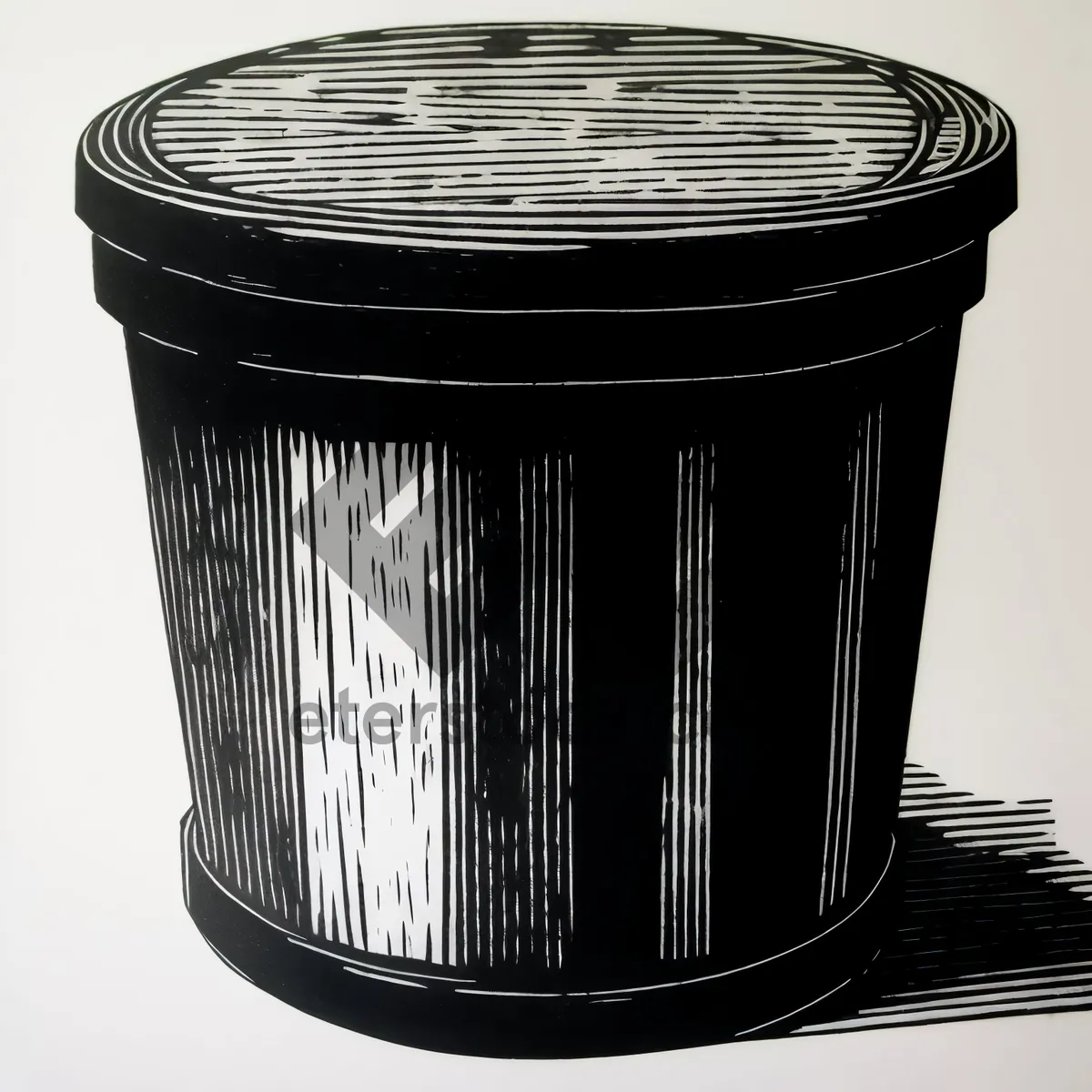 Picture of Metal Ashcan Filter Bin - Tin Container Device