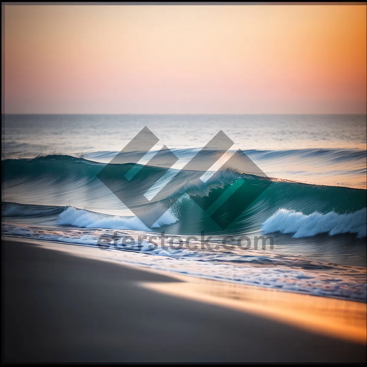 Picture of Serene Sunset over Tropical Beach