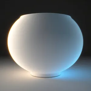 Colorful Sphere Icon with Glass Reflection