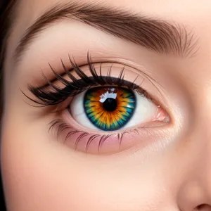 Captivating Close-Up: Hypnotic Eye Makeup Exudes Natural Beauty