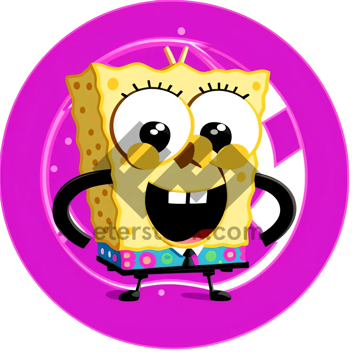 Picture of Colorful Cartoon Graphic Icon - Artistic Symbol Design