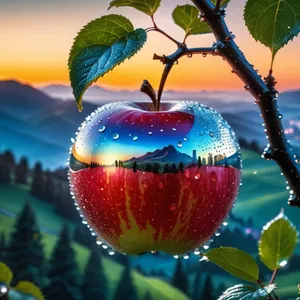 Fresh and Juicy Red Delicious Winter Apple