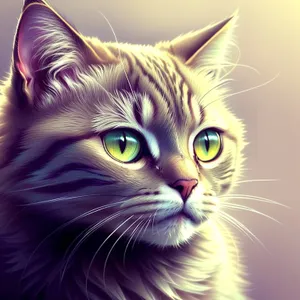 Adorable Tabby Kitty with Curious Eyes
