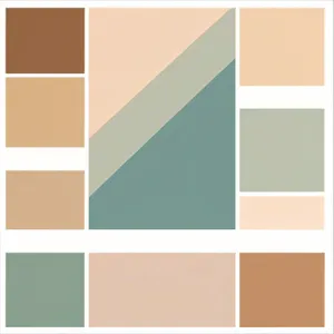 Graphic Mosaic Pattern Card Set - Blank Paper Design