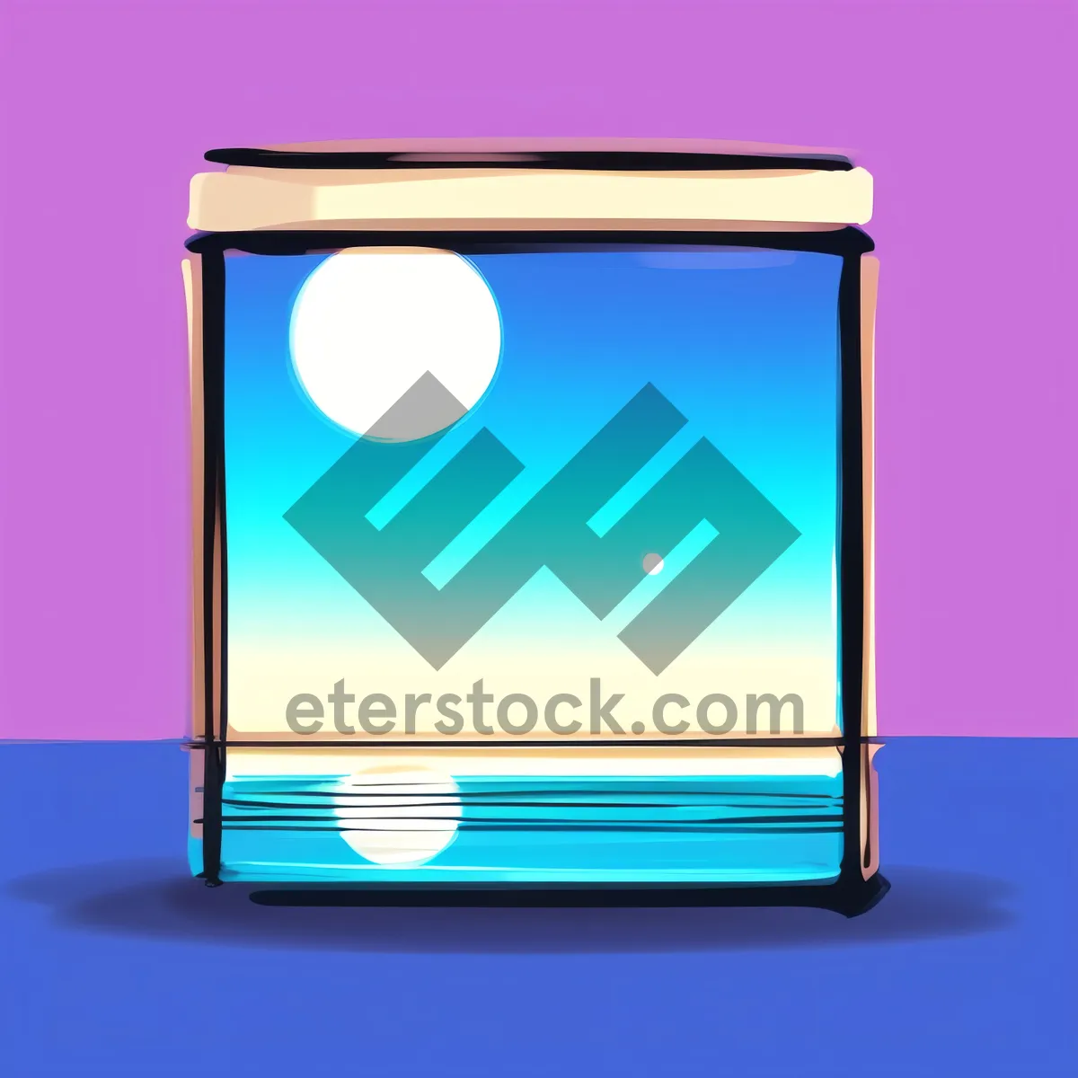 Picture of Blank 3D Computer Icon for Business Communication