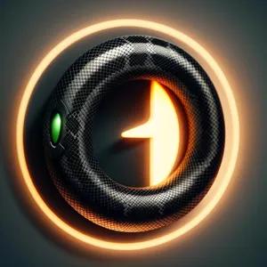 Blazing Circle: Modern Shiny Web Design Icon