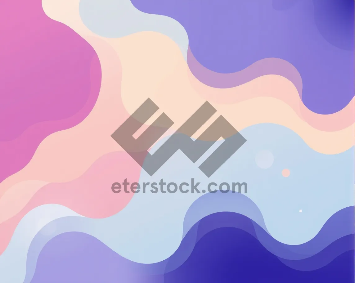 Picture of Wave Design Graphic Art Wallpaper Element