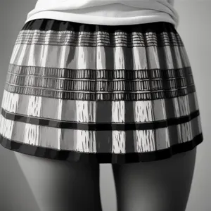 Trendy Tartan Mini Skirt - Fashionable Garment for Adults