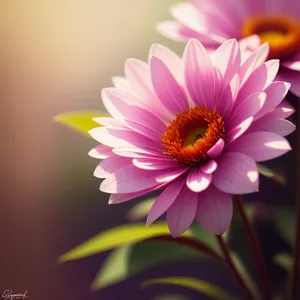 Vibrant Pink Daisy Blossom in Full Bloom