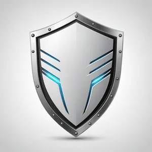 Shiny shield icon design for web and collection.