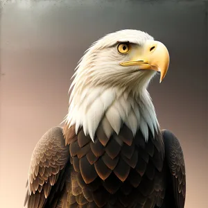 Bald Eagle Portrait: Majestic Predator with Piercing Eyes