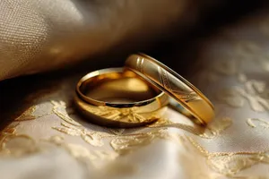 Bride and groom exchanging wedding rings