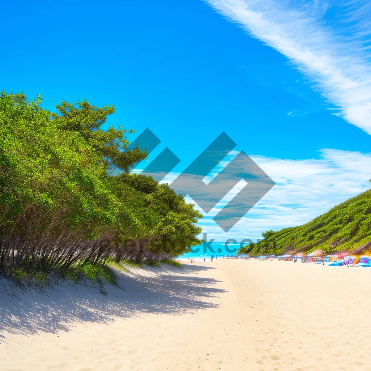 Picture of Paradise Coast: Tranquil Turquoise Water and Palm Trees