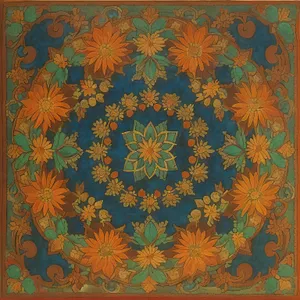 Vintage Floral Arabesque Wallpaper Design