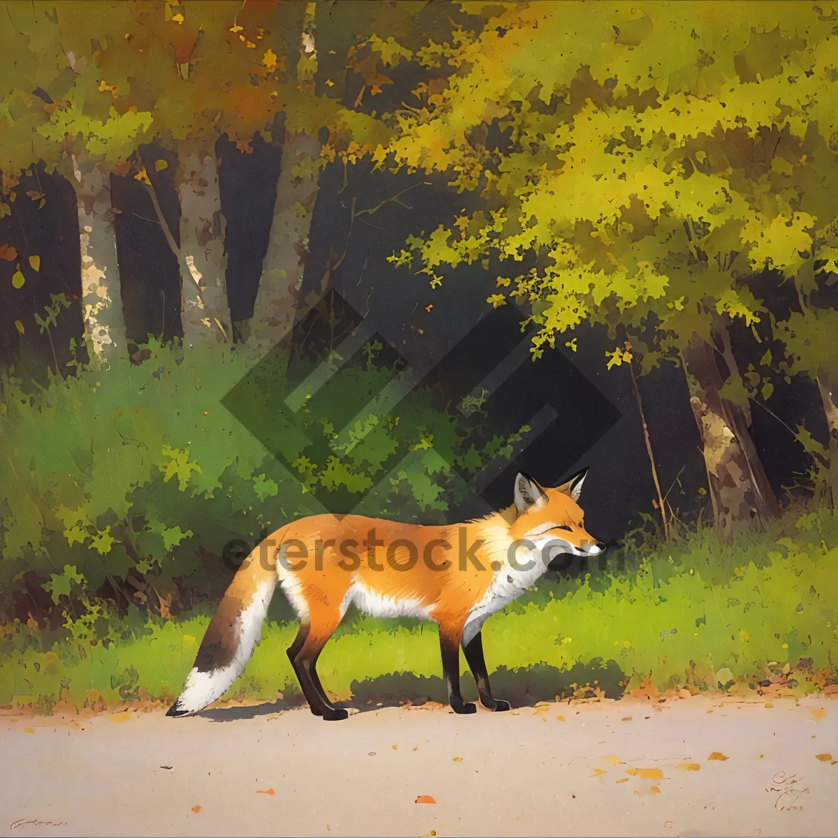 Picture of Cute Wild Red Fox Kit with Whiskers