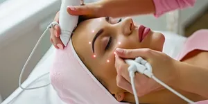 Happy Lady Enjoying Spa Treatment for Wellness