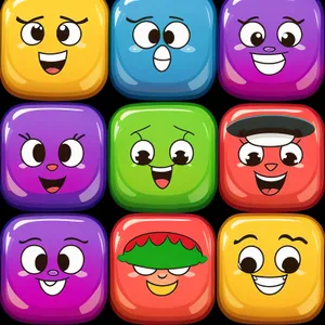 Cartoon Jelly Icon Set - Fun Web Buttons